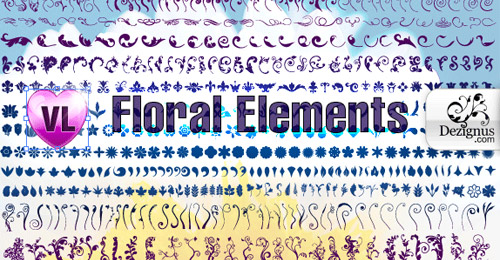 Vector Floral Elements