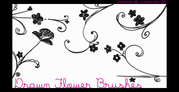 Drawn Flower Brushes