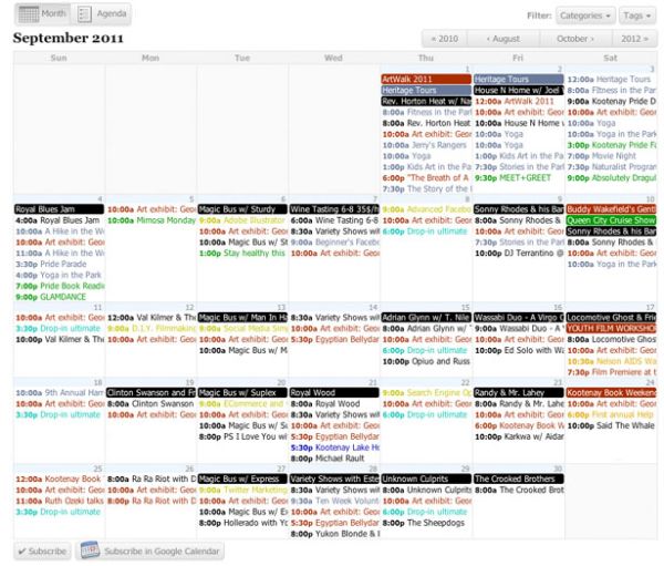 Events Calendar WordPress Plugins
