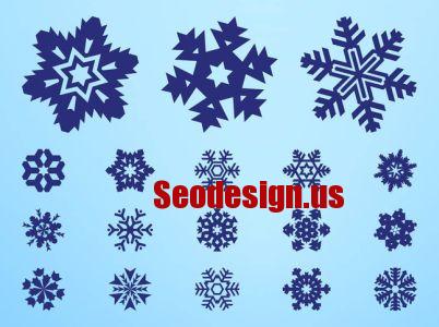 Christmas Snowflakes Vector Free Download