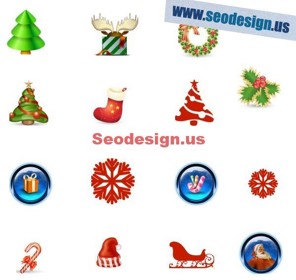 116 Free Christmas PNG Icons Set Pack Download