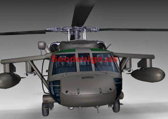 Free Blackhawk Helicopter 3D Model