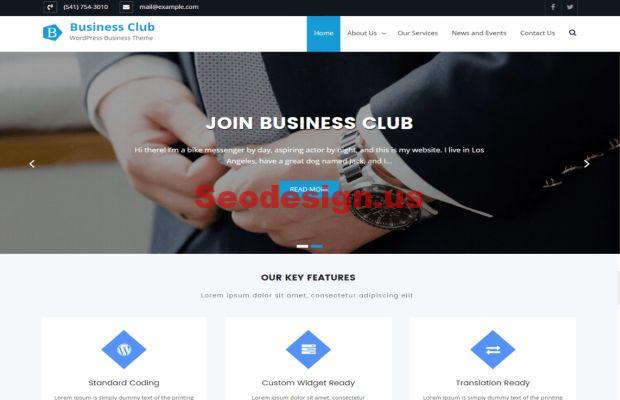 Business Club WordPress Theme