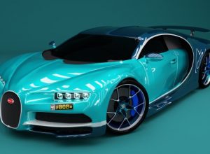 Bugatti Chiron 3D Blender Model